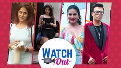 OMG! Sunny Leone Looks Adorable in Multi Coloured One Piece Outside Bigg Boss OTT Sets : Watch Out
