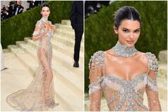 Kendall Jenner Attends Met Gala 2021 in an Ultimate Naked Givenchy Gown Covered in Diamonds