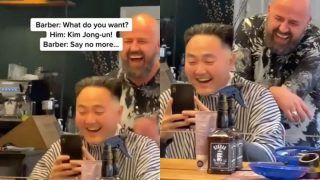 Viral Video: Man Asks Barber to Give Him a Kim Jong-un Haircut and the Result Left him Laughing Hard | WATCH