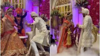Viral Video: Bride & Groom's ‘Zabardast’ Bhangra Dance Before The Varmala Ceremony is Winning Hearts | Watch