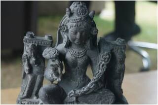 1,200-Year-Old Ancient Sculpture of Goddess Durga Recovered in J&K's Budgam