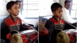 Viral Video: Little Boy Sings Badshah's Abhi to Party Shuru Hui Hai on Dholak Beats in Train | Watch