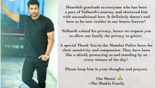 Sidharth Shukla's Family Releases Official Statment After his Demise: 'He Valued His Privacy'