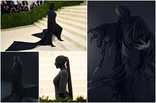 Kim Kardashian Triggers Hilarious Memes With Her Met Gala 2021 Look - Dementor or Batman?