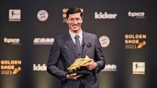 Robert Lewandowski Receives European Golden Shoe After Beating Lionel Messi, Cristiano Ronaldo
