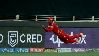 IPL 2021, PBKS vs RR: Fabian Allen Grabs Mid-Air Blinder to Dismiss Liam Livingstone | WATCH IPL 2021, PBKS vs RR: Fabian Allen Grabs Mid-Air Blinder to Dismiss Liam Livingstone | WATCH