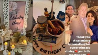 Neetu Kapoor Celebrates Rishi Kapoor’s Birthday With His Cutout, Friends, Whiskey And Mutton Cake | See Photos From Party