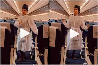 Viral Video: IndiGo Air Hostess Dances to Manike Mage Hithe on Empty Flight, People Love It | Watch
