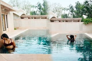 Rhea Kapoor Takes a Dip In The Pool In Sexy Black Bikini Along With BFF Masaba Gupta | See Pics