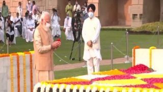 Gandhi Jayanti 2021: PM Modi, Sonia Gandhi, Kejriwal & Others Pay Tributes at Rajghat