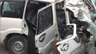 MP में आरोपियों को पकड़ने गई UP पुलिस की एसयूवी की ट्रक से भिड़ंत, तीन पुलिसकर्मियों समेत चार की मौत