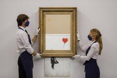 And Sold! British Artist Banksy's Shredded 'Love Is In The Bin' Artwork Auctioned For $25.4 Million