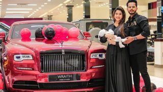 Husband Surprises Wife With Her Dream Car, Gifts Rs 3 Crore Rolls Royce on Her Birthday | Watch