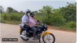 Video: Rahul Gandhi Kickstarts Congress' Poll Campaign in Goa, Rides Pillion on Motorcycle Taxi in Panaji | WATCH