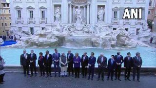 PM Modi मोदी समेत G20 Summit में आए नेताओं ने रोम में ऐतिहासिक ट्रेवी फाउंटेन को देखा