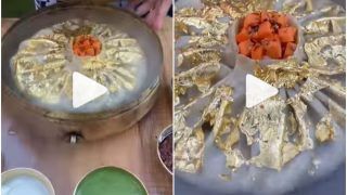 Viral Video: This Mumbai Eatery is Selling 24-Karat Gold Plated Bahubali Momos at Rs 1299 | Watch