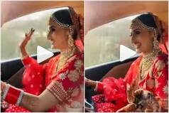 Viral Video: Excited Bride Drives a Car to Wedding Venue, Vibes to Bollywood Song | Watch