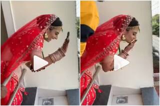 Bride Waves at The Groom, Sends Him Flying Kisses As He Arrives at Wedding Venue | Watch