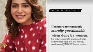 Samantha Akkineni Shares Strong Message For Those Questioning Her After Separation With Naga Chaitanya