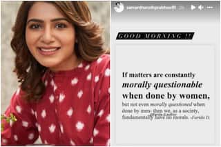 Samantha Akkineni Shares Strong Message For Those Questioning Her After Separation With Naga Chaitanya