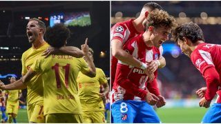 UEFA Champions League: Mohamed Salah's Brace Helps Liverpool Beat 10-Man Atletico Madrid by 3-2; Antoine Griezmann Sent Off