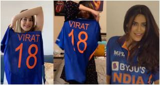 Actresses Surbhi Jyoti, Jasmin Bhasin and Nikki Tamboli Go Gaga Over Team India's Jersey