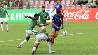 SAFF Championship 2021 Match Highlights India vs Bangladesh Match 3 Today Football Updates: 10-Man Bangladesh Earn a Hard-Fought 1-1 Draw Over India