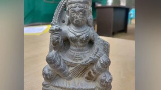 1,300-Year-Old Sculpture of Goddess Durga Recovered From Jammu & Kashmir's Khag