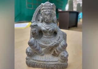 1,300-Year-Old Sculpture of Goddess Durga Recovered From Jammu & Kashmir's Khag