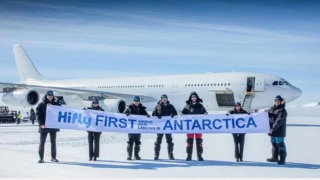 Airbus A340 Plane Lands on Antarctica's Icy Territory For The First Time In History | Watch