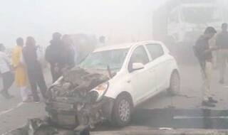 6 Injured, Couple Critical as Half A Dozen Vehicles Pile-up on Eastern Peripheral Highway Due to Thick Smog