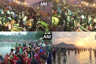 देशभर में छठ पर्व की धूम: बिहार, दिल्‍ली, यूपी समेत देश के कई राज्‍यों में डूबते सूरज को दिया गया अर्घ्य