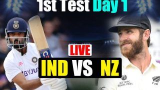 Highlights IND vs NZ 1st Test: Stumps Day 1 | Shreyas Iyer, Ravindra Jadeja Hit Fifties; India 258/4