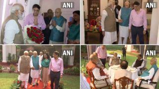 आडवाणी के घर पहुंचकर PM मोदी, उपराराष्‍ट्रपति, मंत्री राजनाथ सिंह, अमित शाह और जेपी नड्डा ने दी जन्‍मदिन की बधाई