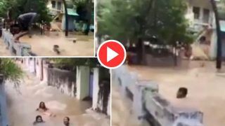 Viral: बारिश से हर तरफ भर गया पानी, फिर लोगों ने किया कुछ ऐसा देखकर हंसी नहीं रुकेगी | देखें Video