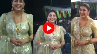 Sapna Choudhary Shares Clip of Massive Gathering of Fans at Her Dance Show, Video Goes Viral