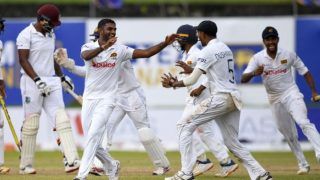 SL vs WI Test: दिमुथ करुणारत्‍ने की आतिशी बल्‍लेबाजी के बाद फिरकी के जाल में फंसा विंडीज, 187 रन से जीता श्रीलंका