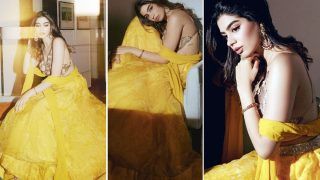 Khushi Kapoor Dazzles in a Sunshine Yellow Lehenga Worth Rs 79K