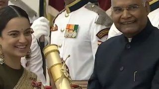 Kangana Ranaut Padma Shri Award: पद्मश्री से नवाजी गईं कंगना रनौत, राष्ट्रपति रामनाथ कोविंद ने दी बधाई, बजने लगी तालियां
