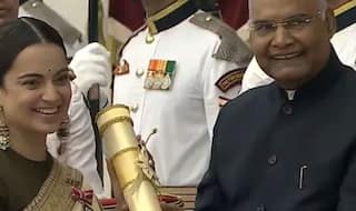 Kangana Ranaut Padma Shri Award: पद्मश्री से नवाजी गईं कंगना रनौत, राष्ट्रपति रामनाथ कोविंद ने दी बधाई, बजने लगी तालियां