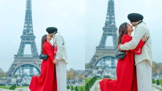 Eiffel Tower के सामने रोमांटिक हुए नेहा कक्कड़-रोहनप्रीत सिंह, लिप लॉक की तस्वीरें ने बढ़ाया पारा- Photos