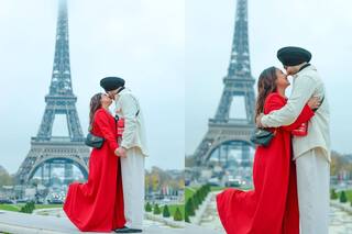 Eiffel Tower के सामने रोमांटिक हुए नेहा कक्कड़-रोहनप्रीत सिंह, लिप लॉक की तस्वीरें ने बढ़ाया पारा- Photos