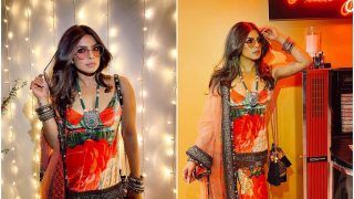 Priyanka Chopra is a Retro Queen in a Velvet Sabyasachi Suit, Nick Jonas is in Love With Her Glam Look