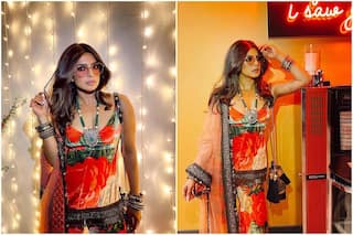 Priyanka Chopra is a Retro Queen in a Velvet Sabyasachi Suit, Nick Jonas is in Love With Her Glam Look