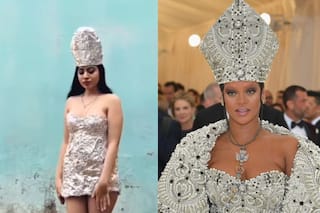 'Isko Shant Karo'! Fans Say As Urfi Javed Wraps Herself in Silver Foil