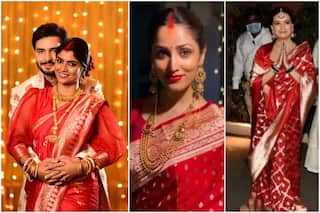 Sayantani Ghosh Wears a Traditional Red Saree For Her Wedding: Bollywood Brides Who Chose Saree Over Lehengas