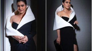 Kajol Spills Monochrome Magic in Rs 2 Lakh Floor-Sweeping Coat Gown, See Pics