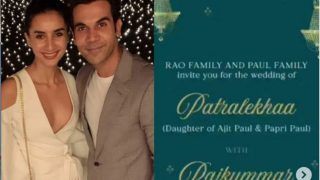 From Chandeliers to Lotuses: Here’s What Rajkummar Rao-Patralekhaa’s Green And Gold Wedding Card Looks Like