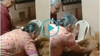 Viral Video: Sudha Murthy Performs 'Aarti' For Her Pet Dog Gopi on His Birthday | Watch