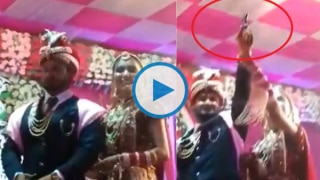 Viral Video: UP Bride & Groom Fire Gun During Wedding, Land in Trouble | Watch